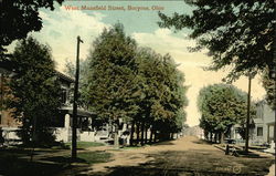 West Mansfield Street Bucyrus, OH Postcard Postcard