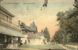 Pleasant Street Ashland, OH Postcard Postcard