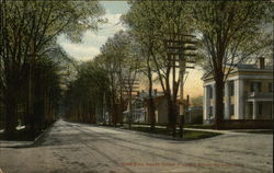 West Main Street, Corner Pleasant Street Norwalk, OH Postcard 