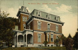 Hospital and Sanitarium Mount Vernon, OH Postcard Postcard