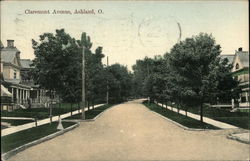 Claremont Avenue Ashland, OH Postcard Postcard