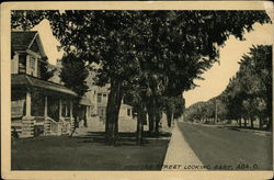 Monford Street Looking East Postcard