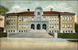Lima High School Ohio Postcard Postcard