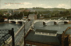 New V Bridge Zanesville, OH Postcard Postcard