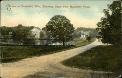 State Fish Hatchery Pond Delafield, WI Postcard Postcard