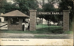 Epworth Park Entrance Colfax, IA Postcard Postcard