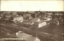 Bird's Eye View of Town Postcard