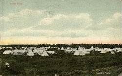 Indian Camp Oklahoma Native Americana Postcard Postcard