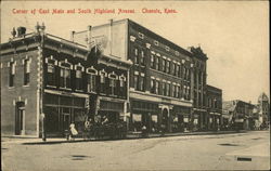 East Main and South Highland Avenue Chanute, KS Postcard Postcard