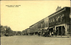 West Side of Square Postcard