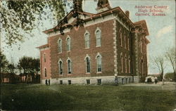 Anderson County High School Garnett, KS Postcard Postcard