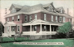 Oliver Iron Mining Co. Hospital Ironwood, MI Postcard Postcard