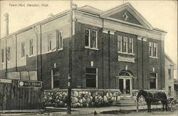 Town Hall Decatur, MI Postcard Postcard