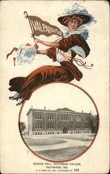 Valparaiso College - Science Hall Indiana Postcard Postcard