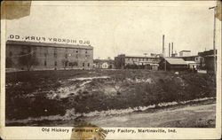 Old Hickory Furniture Company Factory Martinsville, IN Postcard Postcard