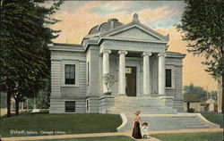 Carnegie Library Wabash, IN Postcard Postcard