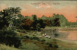The Dam Plymouth, IN Postcard Postcard