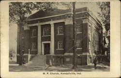 M. P. Church Kendallville, IN Postcard Postcard