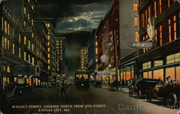 Walnut Street Looking North from 12th Street Kansas City Missouri