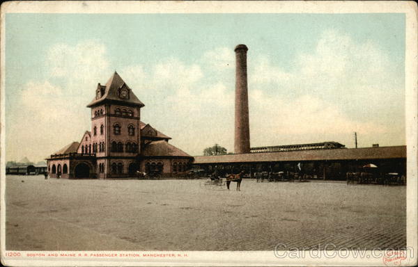 Boston and Maine R.R. Passenger Station Manchester New Hampshire