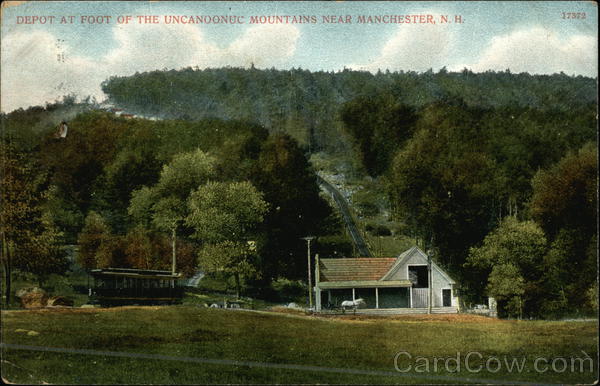Depot at Foot of the Uncanoonuc Mountains Manchester New Hampshire