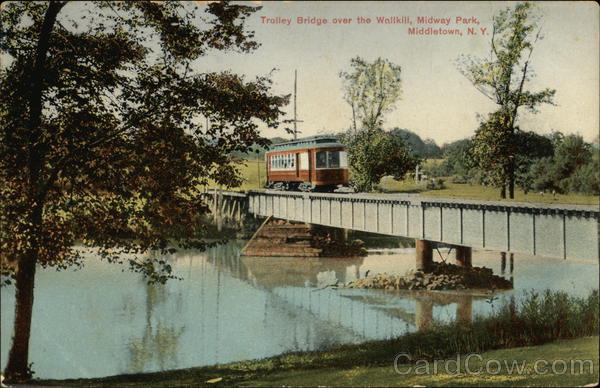 Trolley Bridge over the Wallkill, Midway Park Middletown New York