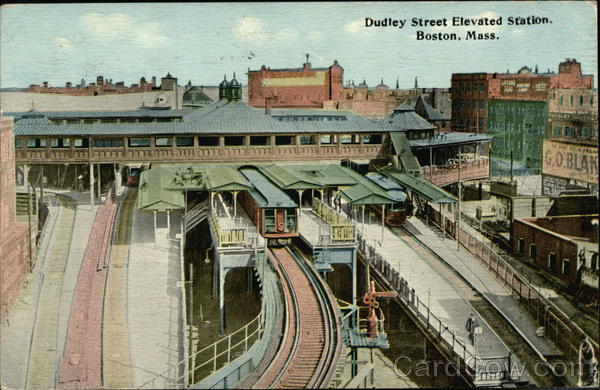 Dudley Street Elevated Station Boston Massachusetts