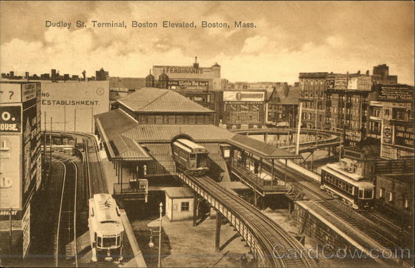 Dudley St. Terminal, Boston Elevated Massachusetts