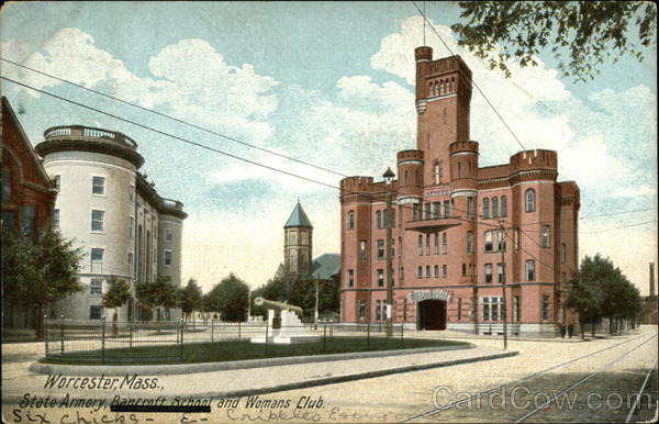 State Armory, Bancroft School and Women's Club Worcester Massachusetts