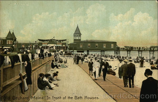 In Front of the Bath Houses Old Orchard Beach Maine