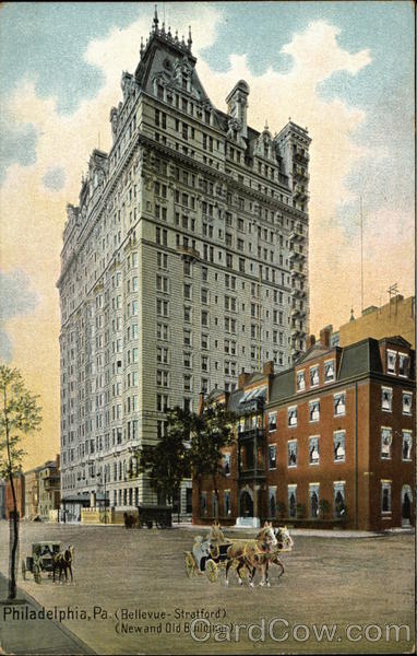 Bellevue-Stratford - New and Old Buildings Philadelphia Pennsylvania