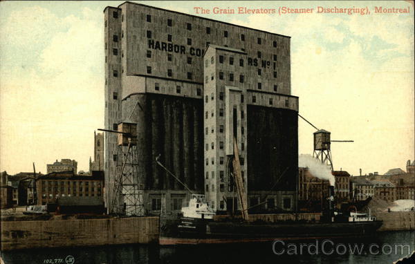 Grain Elevators Montreal QC Canada Quebec