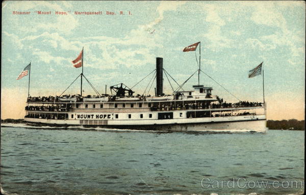 Mount Hope Steamer in Narragansett Bay, Rhode Island