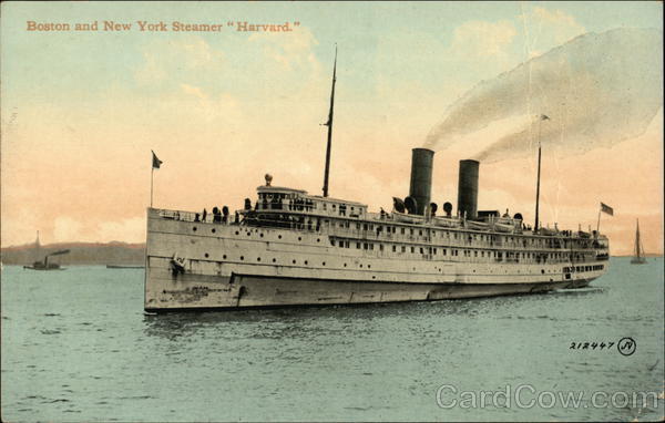 Boston and New York Steamer Harvard Steamers