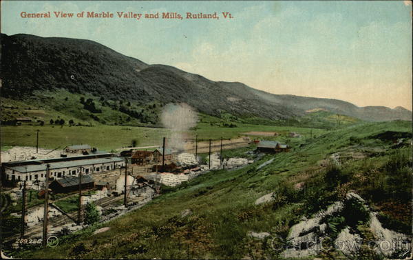 Marble Valley and Mills Rutland Vermont