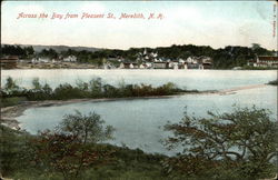 Across the Bay from Pleasent Street Meredith, NH Postcard Postcard