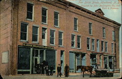 New Brick Block Hartland, NB Canada New Brunswick Postcard Postcard