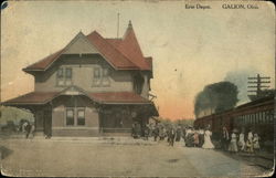 Erie Depot Galion, OH Postcard Postcard