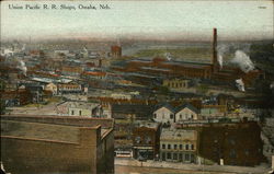 Union Pacific R.R. Shops Omaha, NE Postcard Postcard