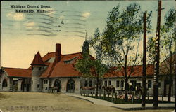 Michigan Central Depot Kalamazoo, MI Postcard Postcard