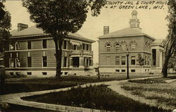 County Jail and Court House Postcard