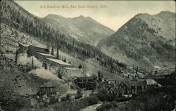 Old Hundred Mill, San Juan County, Colo. Postcard