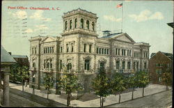Post Office Charleston, SC Postcard Postcard