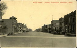 Main Street Looking Southeast Marshall, MN Postcard Postcard