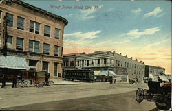 Street Scene Webb City, MO Postcard Postcard