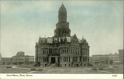 Court House Paris, IL Postcard Postcard