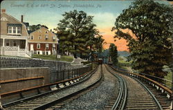 Elevated R.R. at 66th Str. Station Postcard