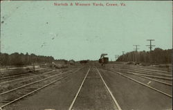 Norfolk & Western Yards Postcard
