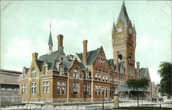 CM&St.P. Depot Postcard