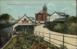 Newton Station, Boston & Albany R.R. Massachusetts Postcard Postcard